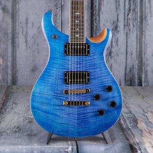 Paul Reed Smith SE McCarty 594 Electric Guitar, Faded Blue, front closeup