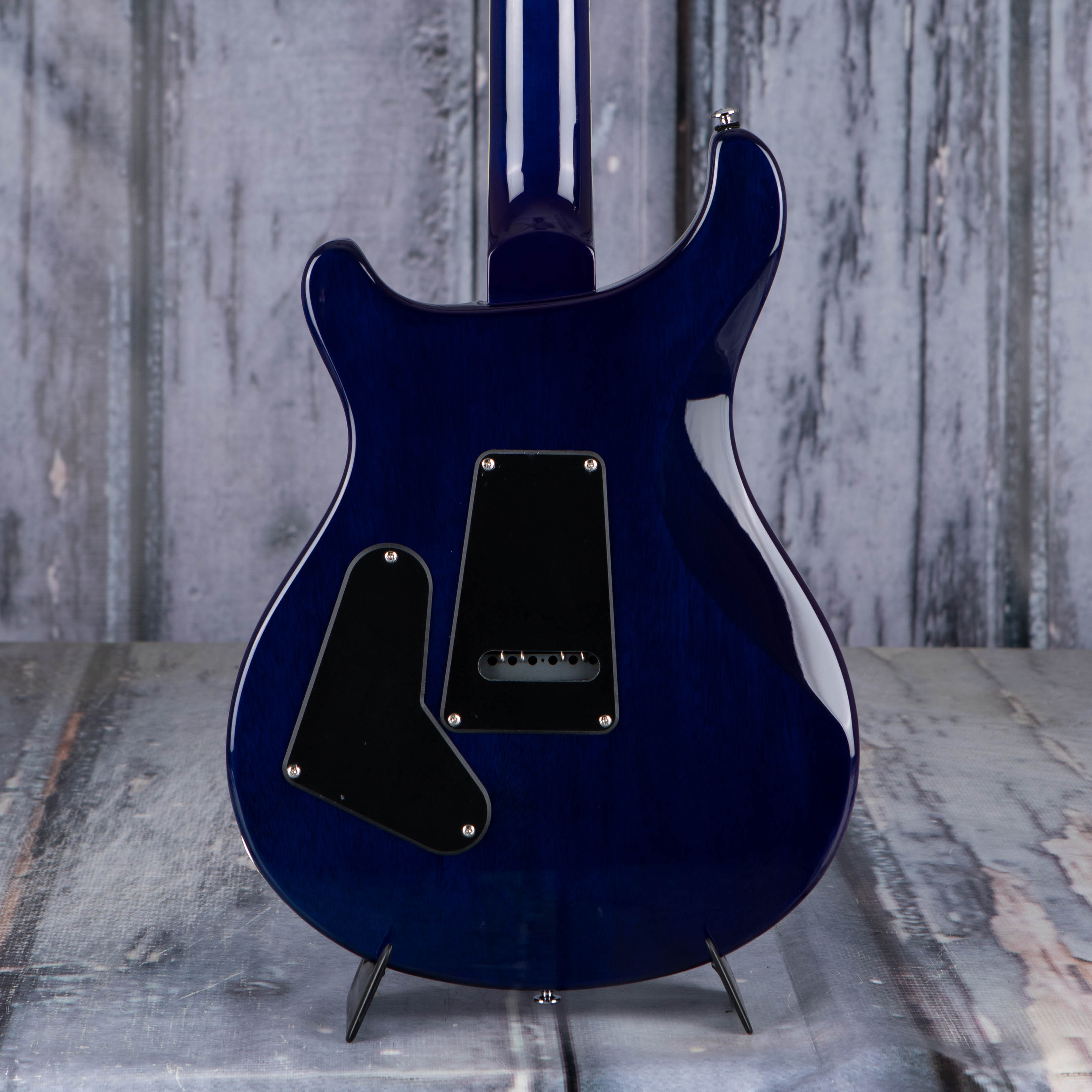 Paul Reed Smith SE Standard 24 Electric Guitar, Translucent Blue, back closeup