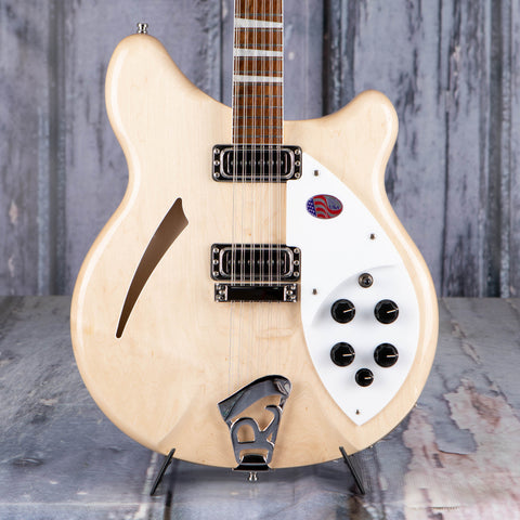 Rickenbacker 360/12 12-String Semi-Hollowbody Guitar, MapleGlo, front closeup