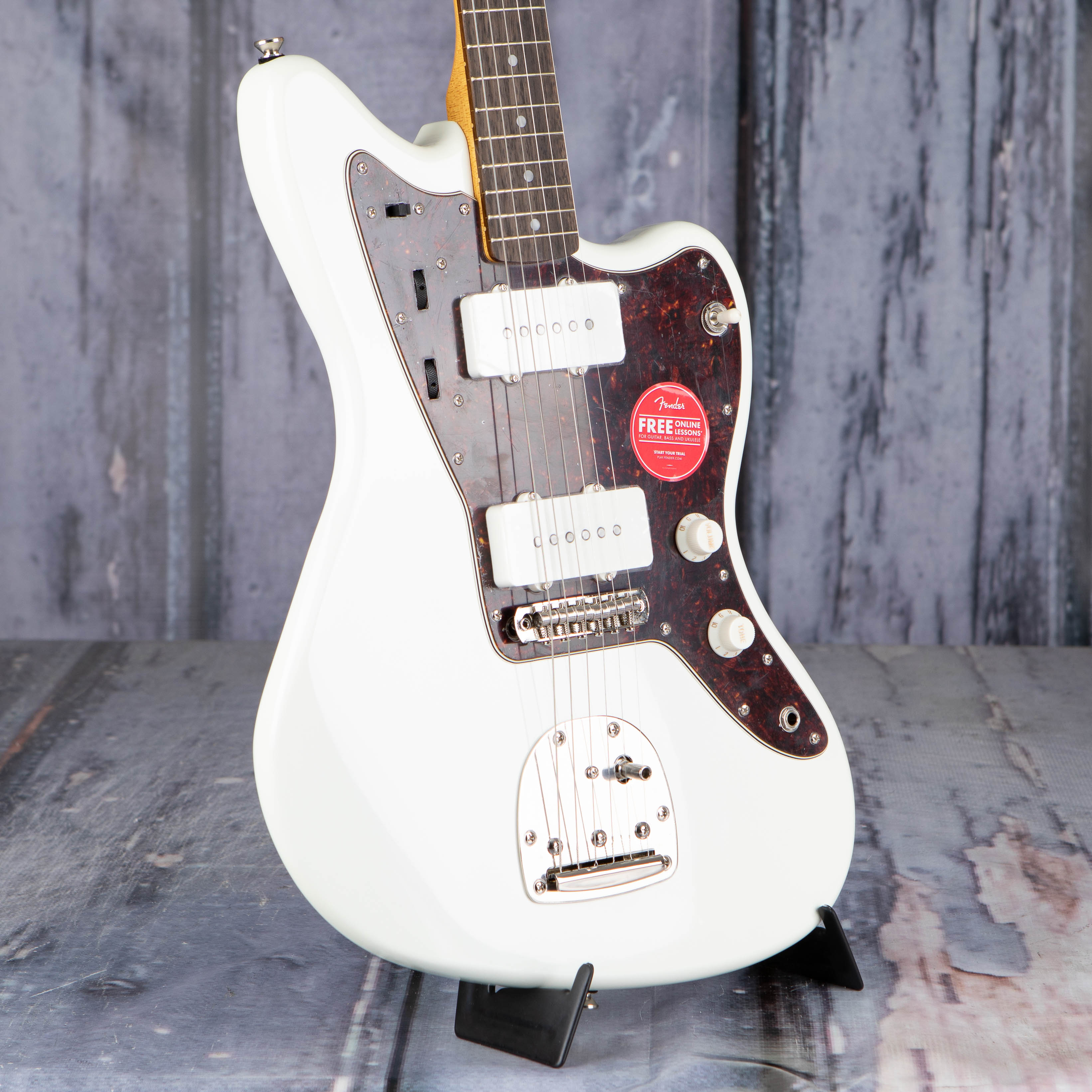 Squier Classic Vibe '60s Jazzmaster Electric Guitar, Olympic White, angle
