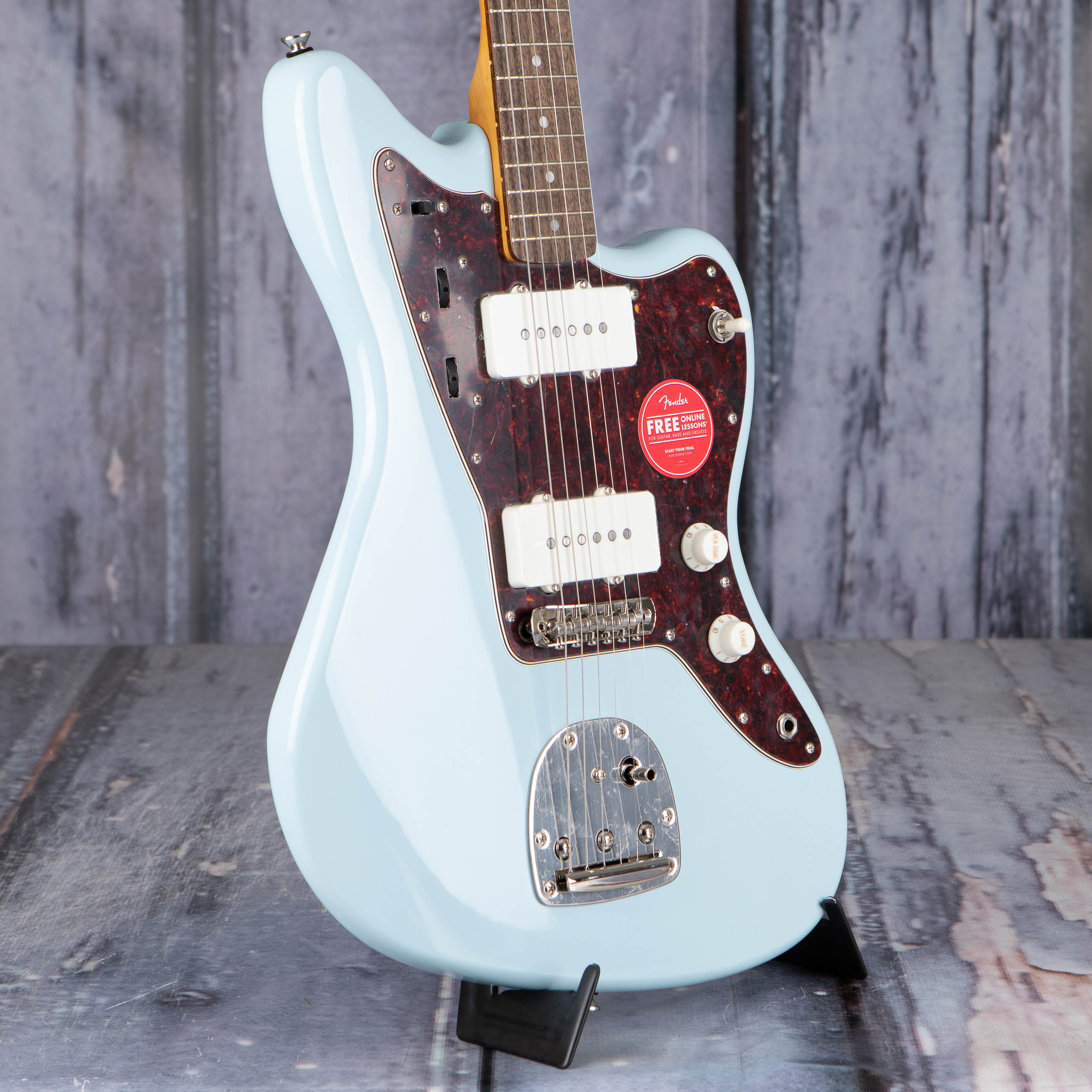 Squier Classic Vibe '60s Jazzmaster Electric Guitar, Sonic Blue, angle