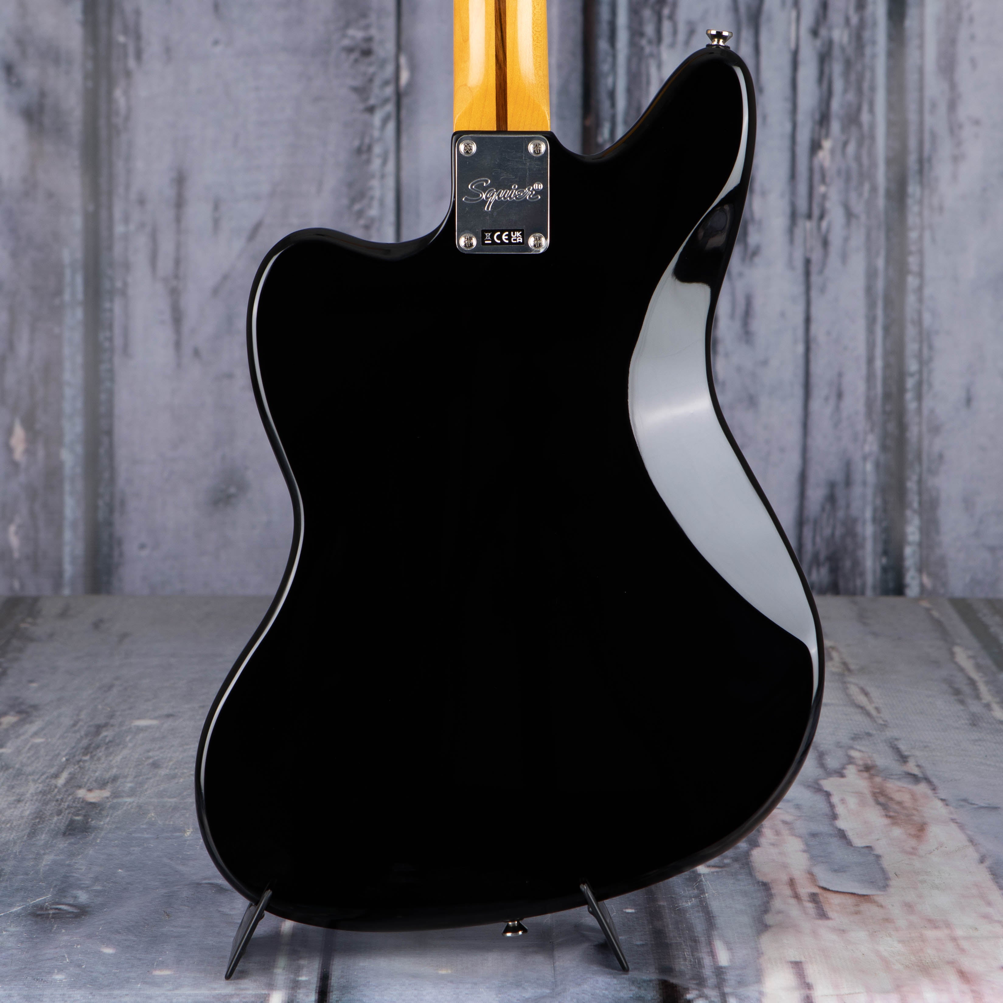Squier Classic Vibe '70s Jaguar Electric Guitar, Black, back closeup