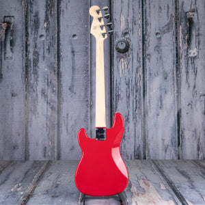 Squier Mini Precision Bass Guitar, Dakota Red, back