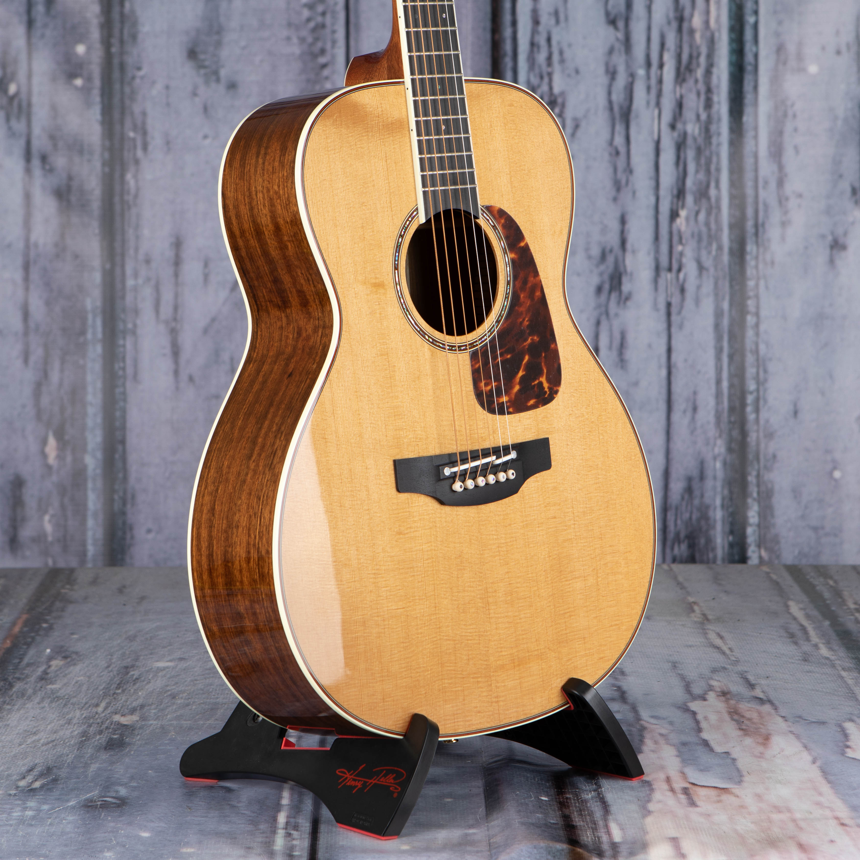 Takamine CP7MO-TT Acoustic/Electric Guitar, Natural Gloss, angle