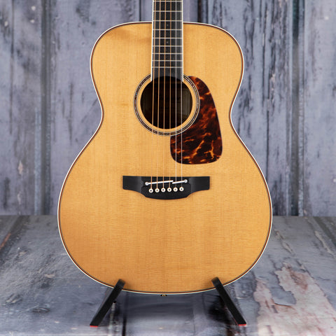 Takamine CP7MO-TT Acoustic/Electric Guitar, Natural Gloss, front closeup