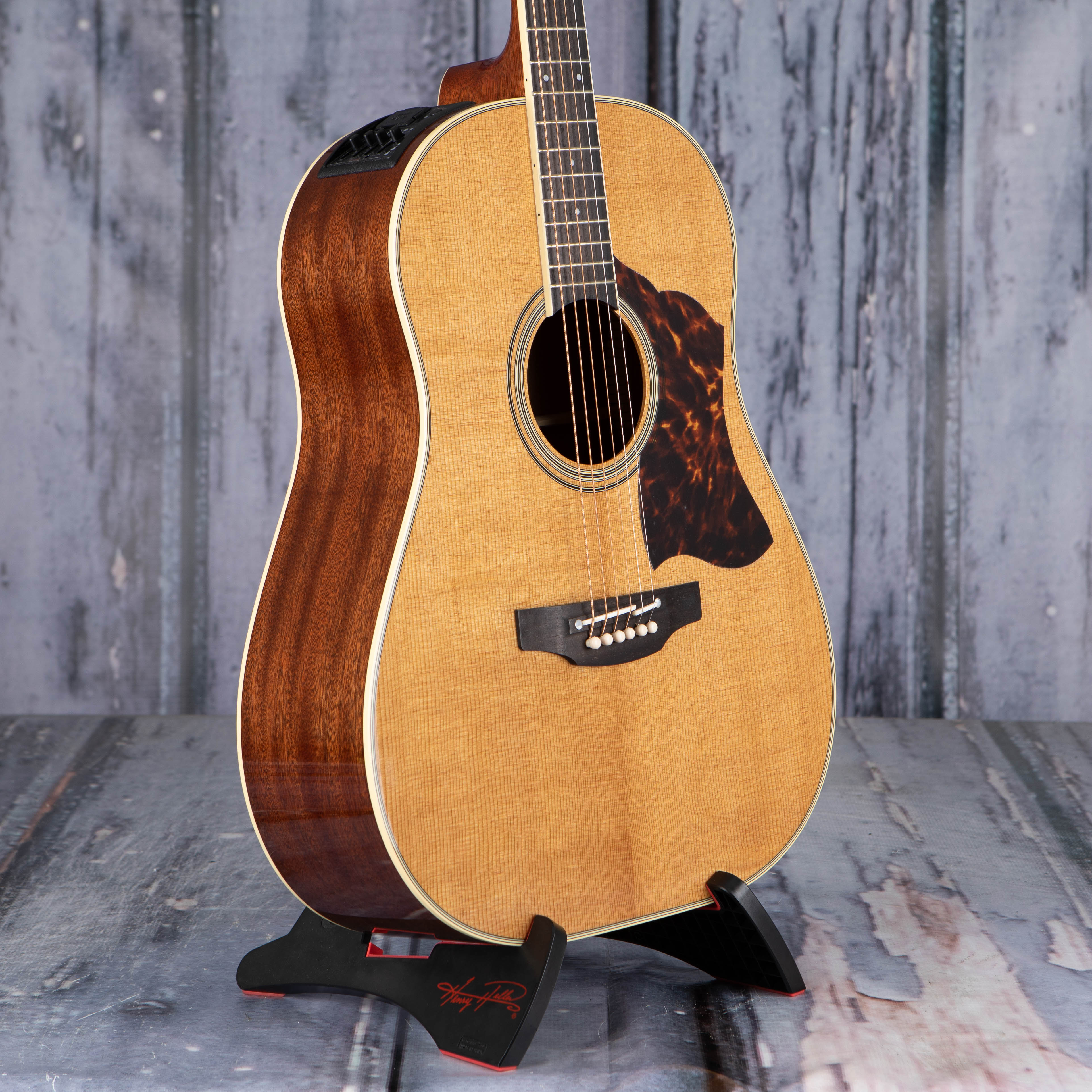Takamine CRN-TS1 Dreadnought Acoustic/Electric Guitar, Natural, angle