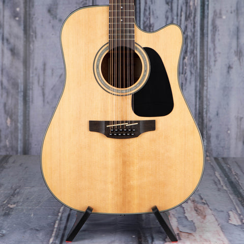Takamine GD30CE-12 Dreadnought Acoustic/Electric Guitar, Natural, front closeup
