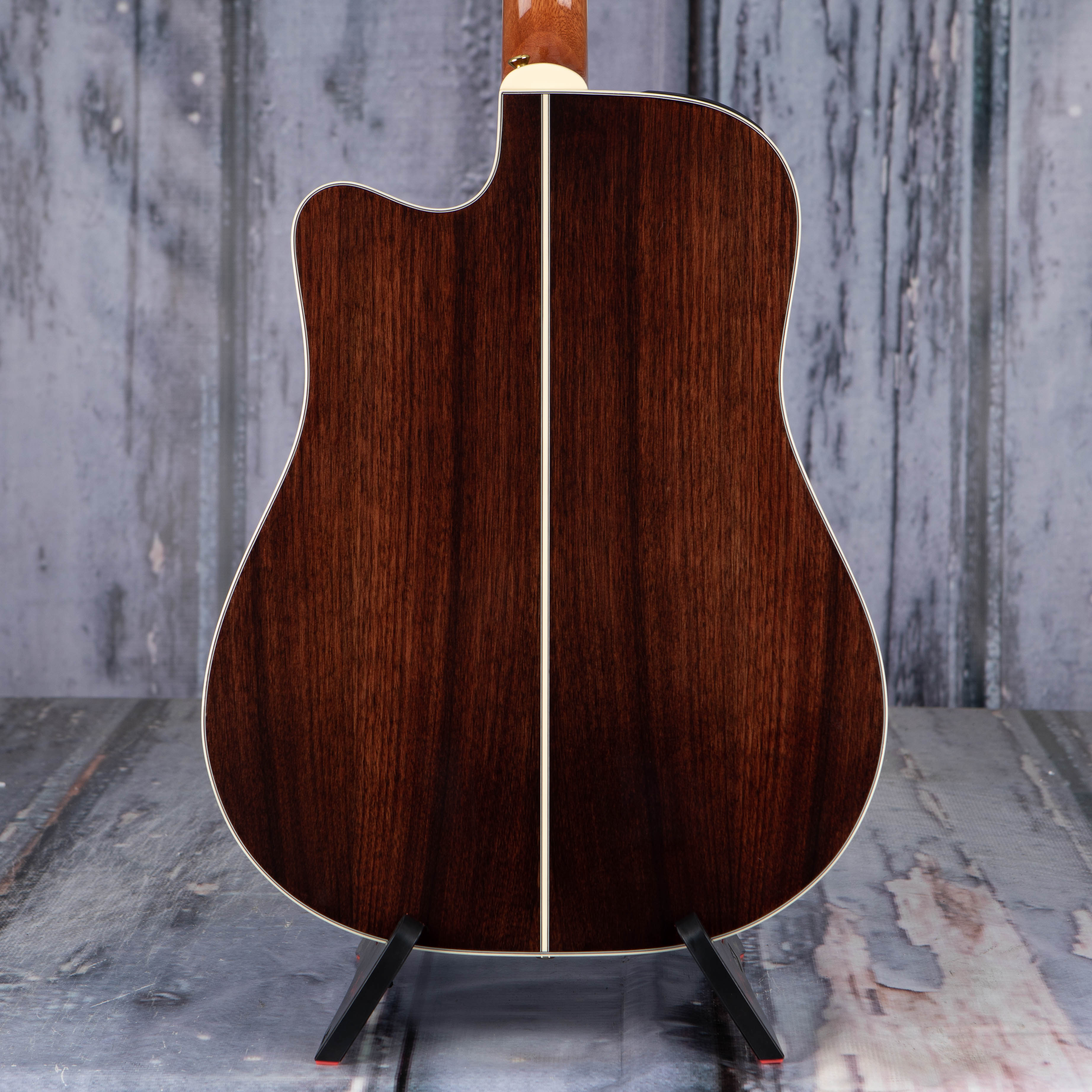 Takamine GD51CE Dreadnought Acoustic/Electric Guitar, Natural, back closeup