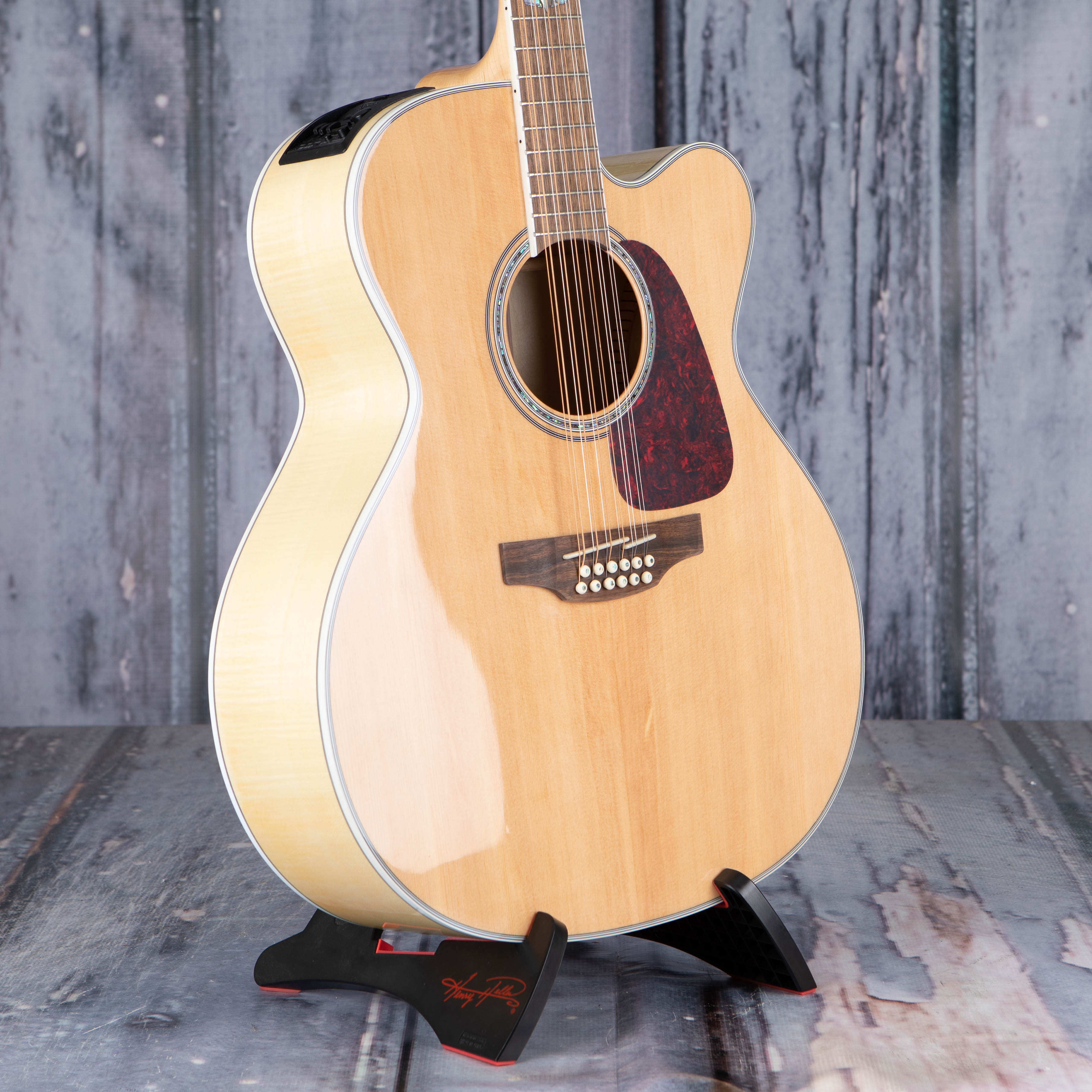 Takamine GJ72CE-12NAT Jumbo 12-String Acoustic/Electric Guitar, Natural, angle