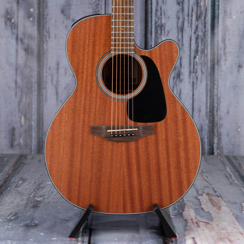 Takamine GN11MCE Acoustic/Electric Guitar, Natural, front closeup