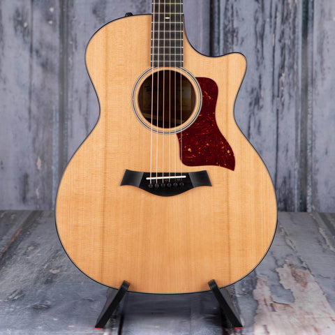 Taylor 514ce Acoustic/Electric Guitar, Natural, front closeup