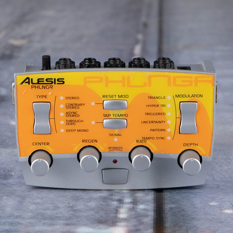 Used Alesis ModFX Phlngr Effects Pedal, front