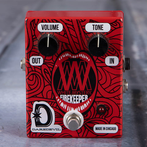 Used Daredevil Miss Alex White White Mystery Signature Firekeeper Fuzz Effects Pedal, front