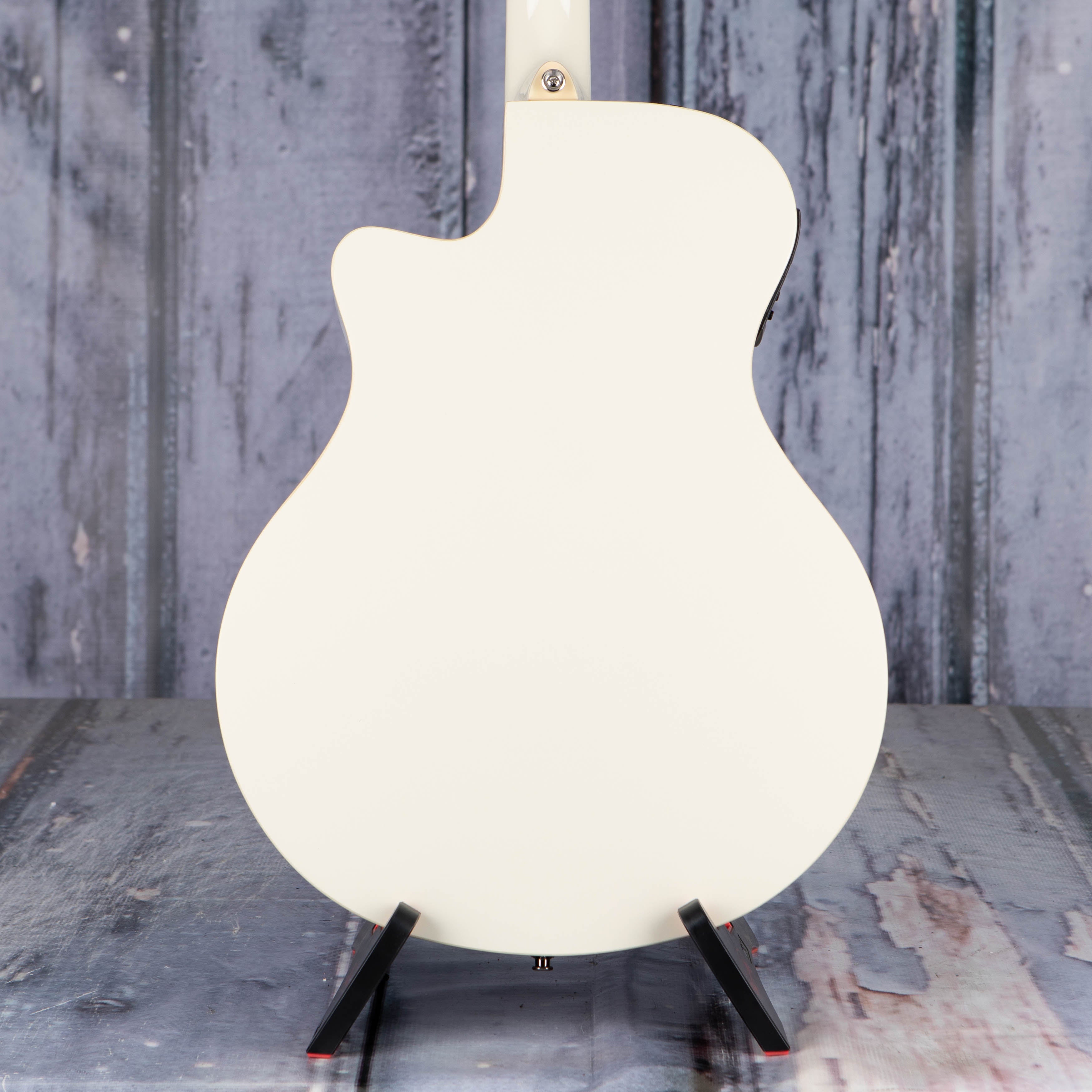 Yamaha APX100 Acoustic/Electric Guitar, Vintage White, back closeup