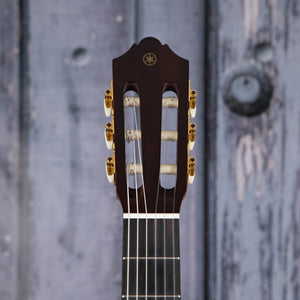 Yamaha CG192C Classical Acoustic Guitar, Natural, front headstock