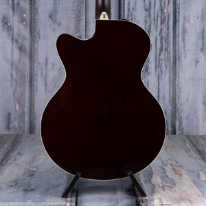 Yamaha CPX600 Medium Jumbo Cutaway Acoustic/Electric Guitar, Old Violin Sunburst, back closeup