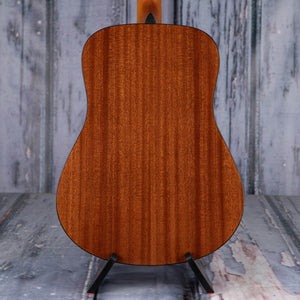 Yamaha F325D Acoustic Guitar, Natural, back closeup