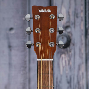 Yamaha F325D Acoustic Guitar, Natural, front headstock