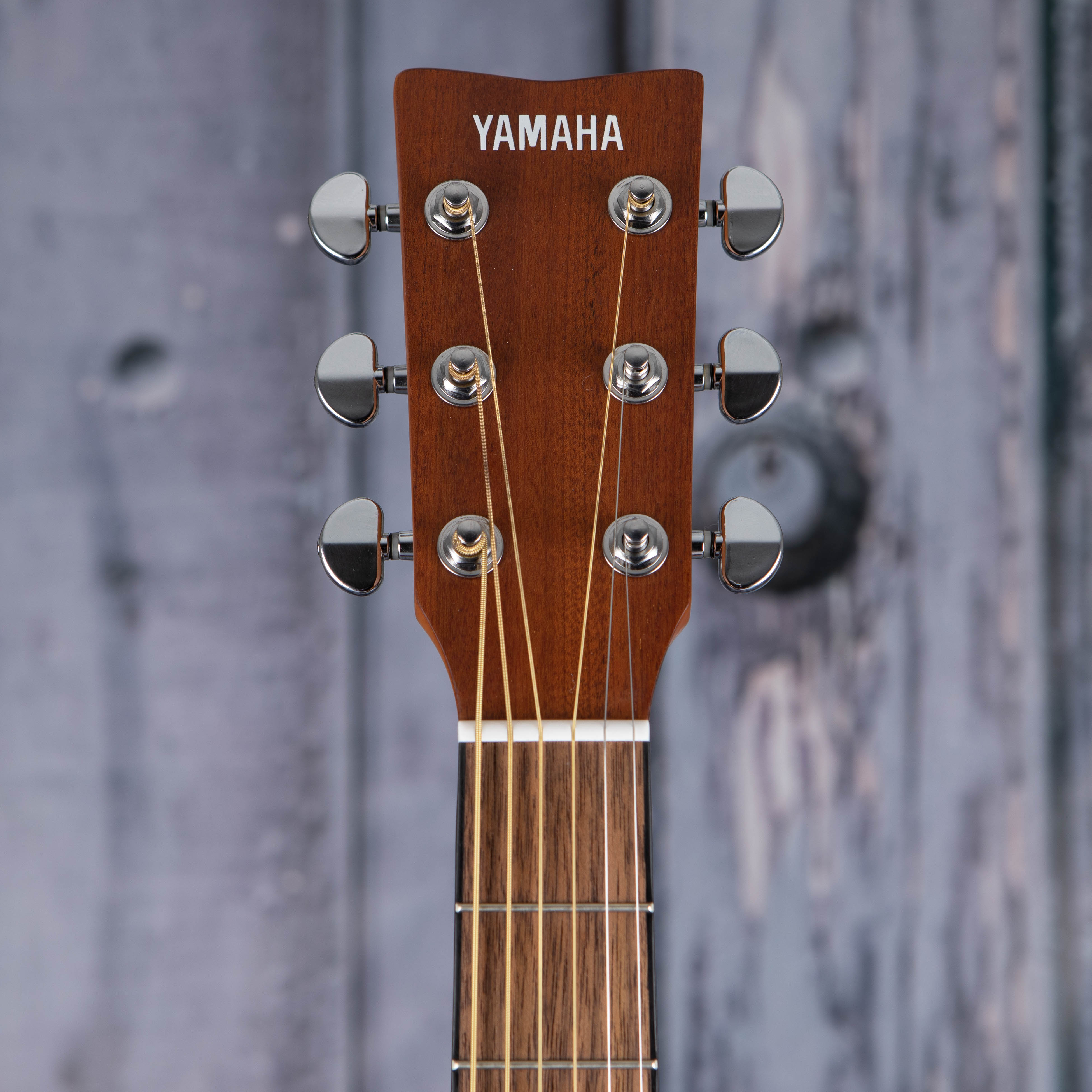 Yamaha F325D Acoustic Guitar, Natural, front headstock