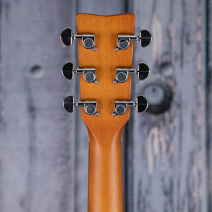 Yamaha F325D Acoustic Guitar, Natural, back headstock