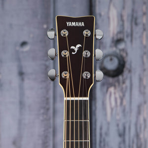 Yamaha FG830 Dreadnought Acoustic Guitar, Tobacco Brown Sunburst, front headstock