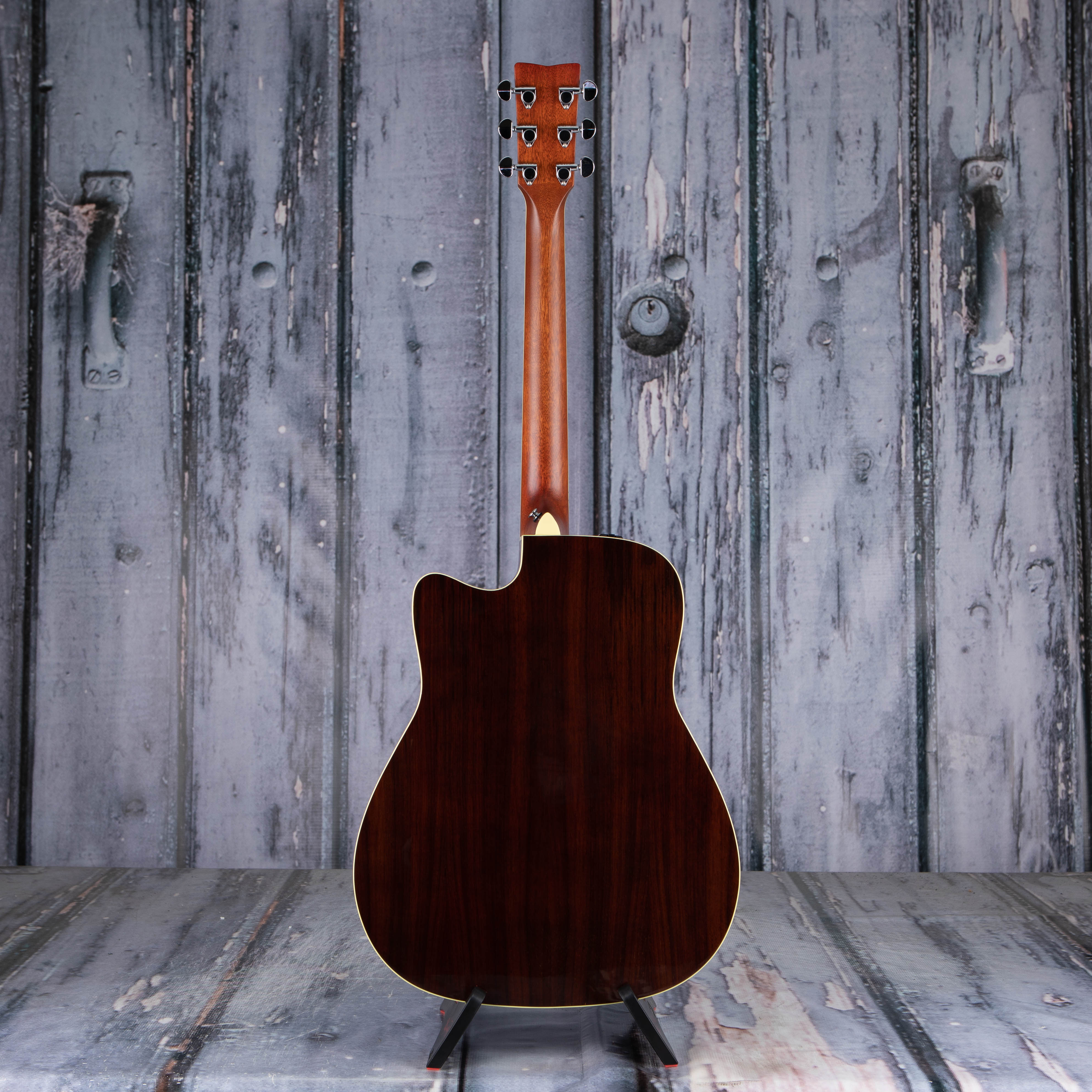 Yamaha FGX830C Dreadnought Cutaway Acoustic/Electric Guitar, Natural, back