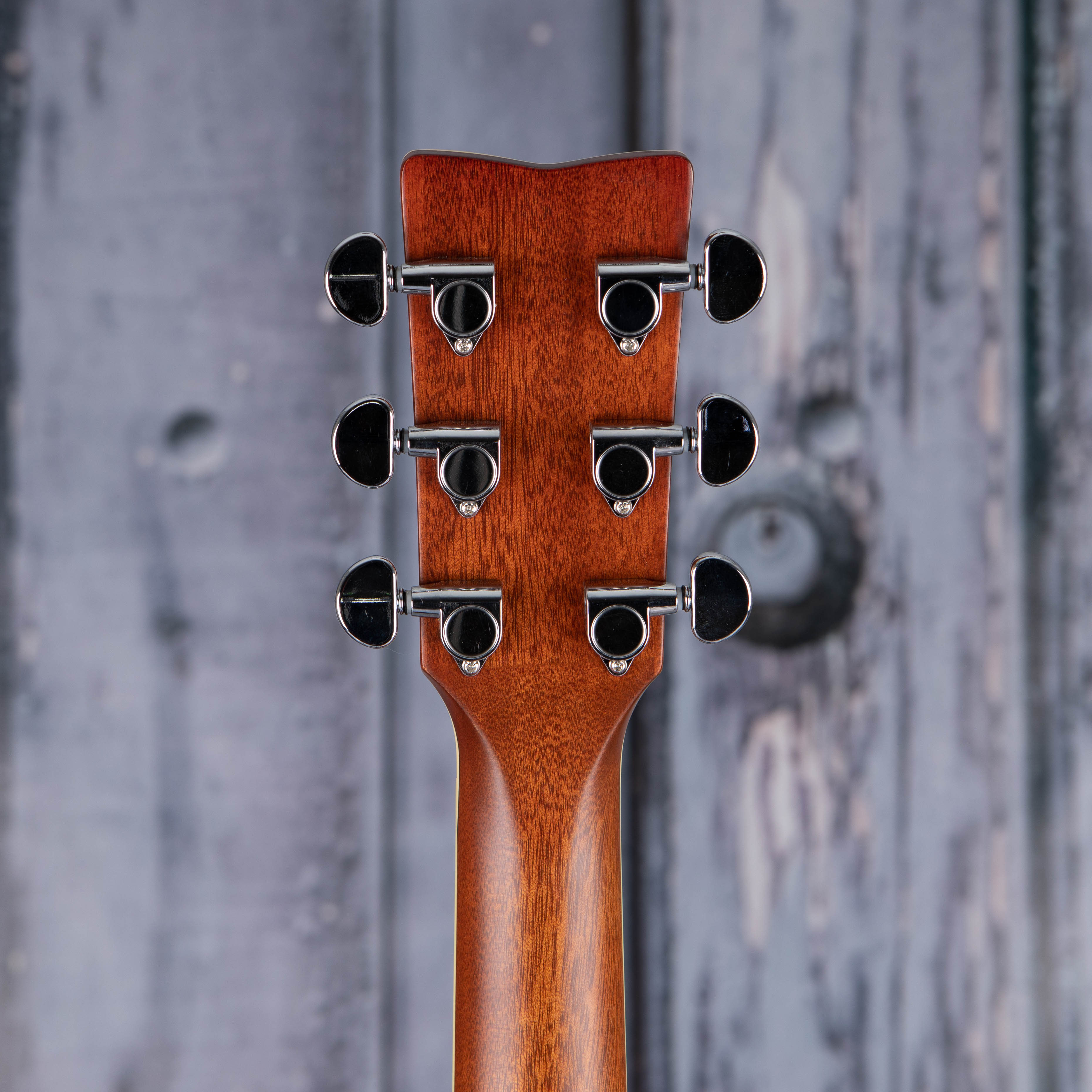 Yamaha FGX830C Dreadnought Cutaway Acoustic/Electric Guitar, Natural, back headstock