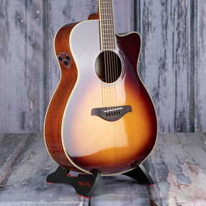 Yamaha FSC-TA TransAcoustic Concert Acoustic/Electric, Brown Sunburst, angle