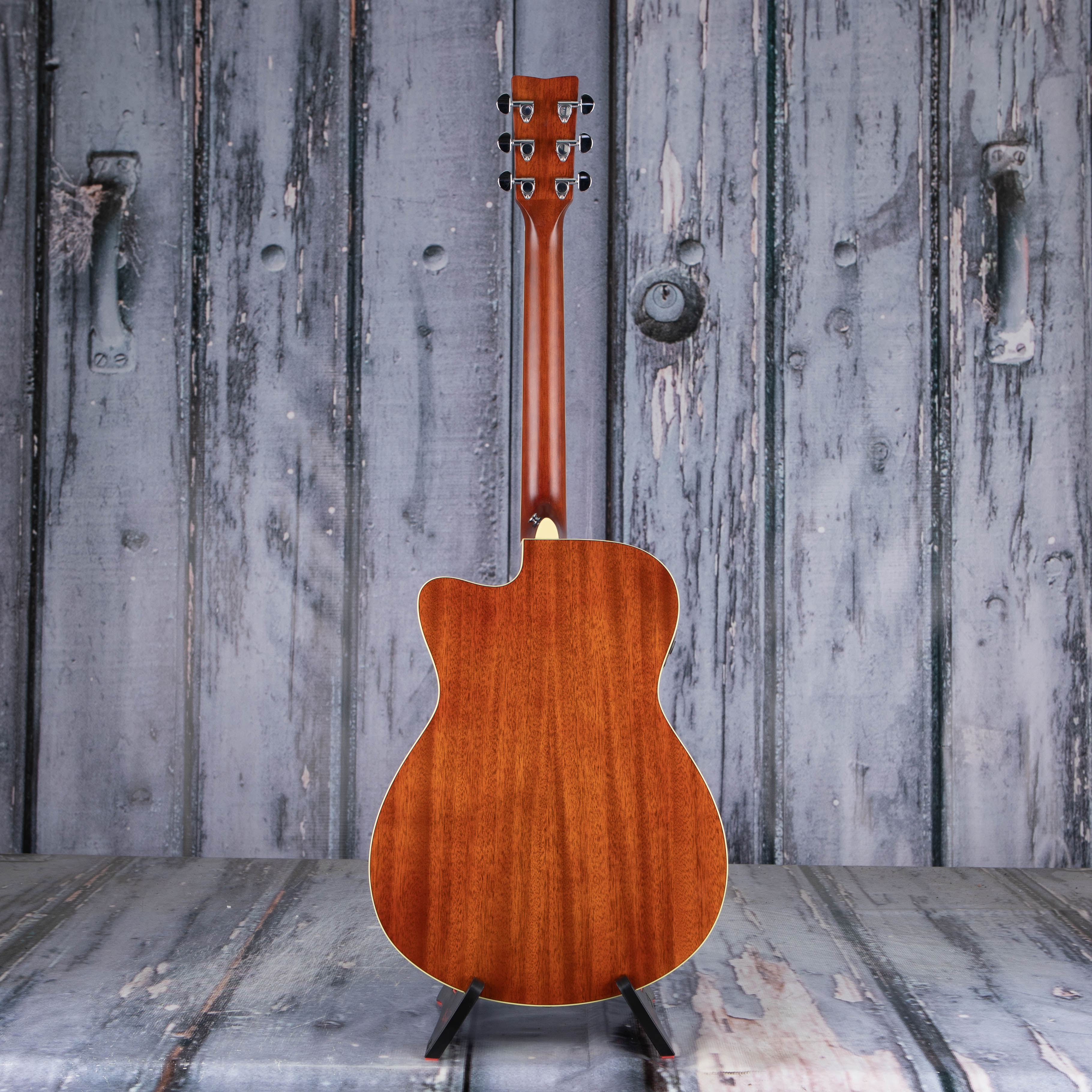 Yamaha FSC-TA TransAcoustic Concert Acoustic/Electric, Brown Sunburst, back