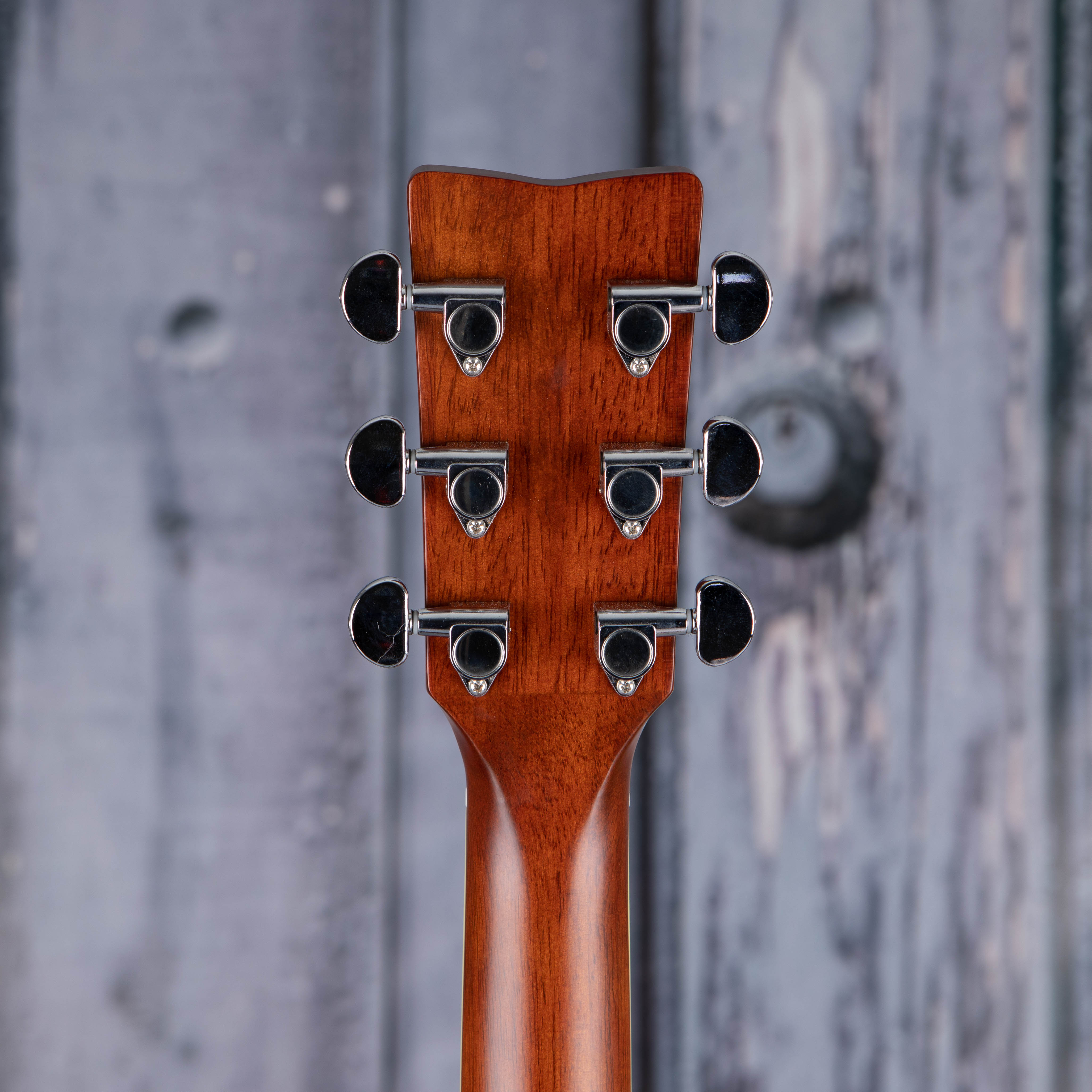 Yamaha FSC-TA TransAcoustic Concert Acoustic/Electric, Brown Sunburst, back headstock