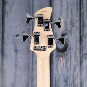 Yamaha TRBX174 Electric Bass Guitar, Black, back headstock