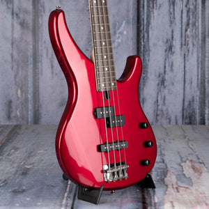 Yamaha TRBX174 Electric Bass Guitar, Metallic Red, angle