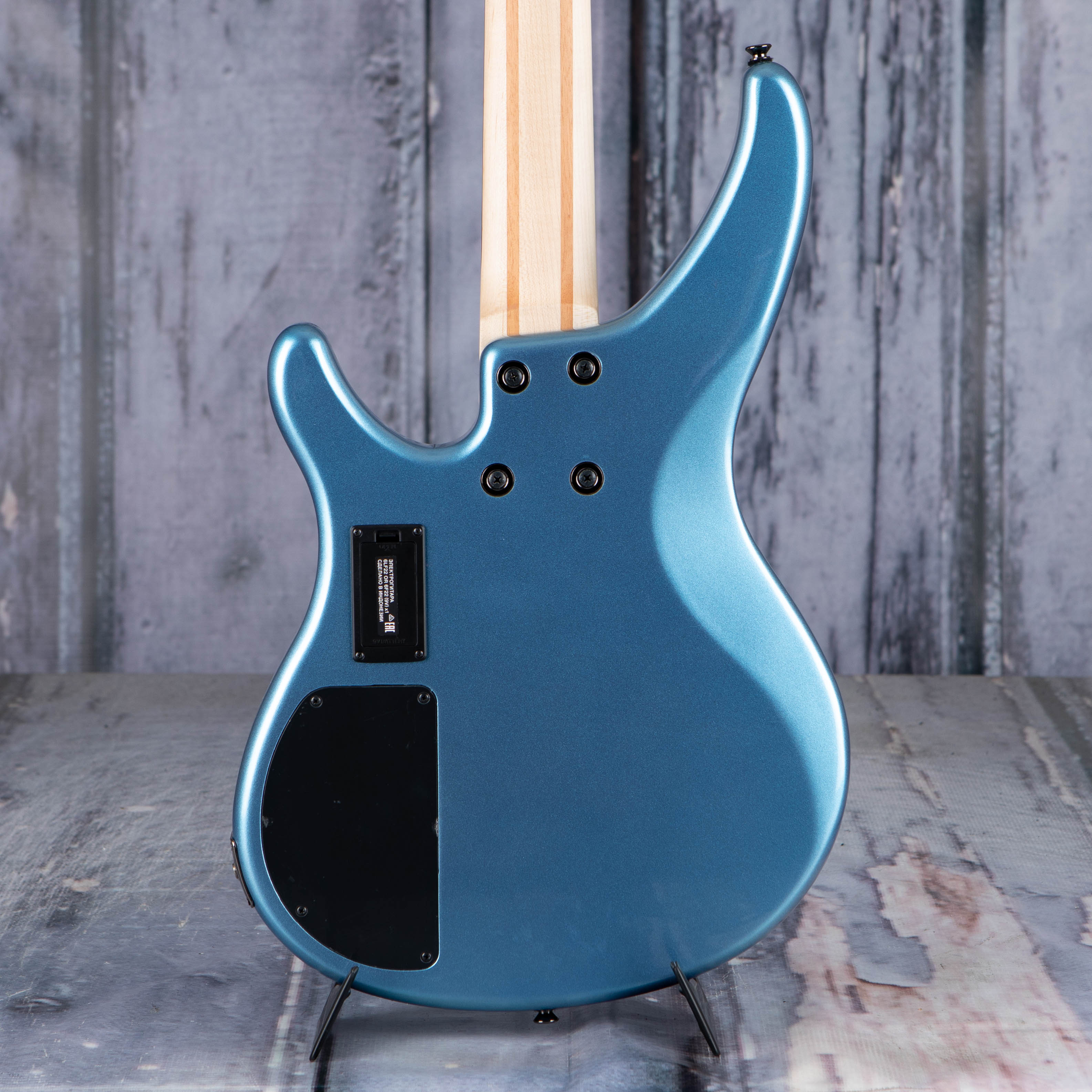Yamaha TRBX304 Electric Bass Guitar, Factory Blue, back closeup