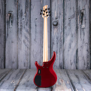Yamaha TRBX305 5-String Electric Bass Guitar, Candy Apple Red, back