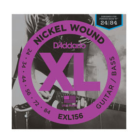 D'Addario EXL156 Nickel Wound, Fender Bass VI, 24-84